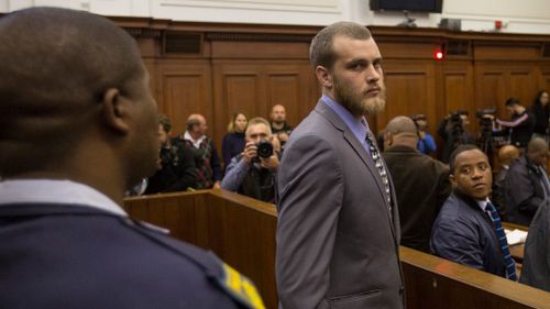 Last month a South African court found van Breda guilty of murdering his mother, father and brother, as well as the attempted murder of his sister. Picture: AP