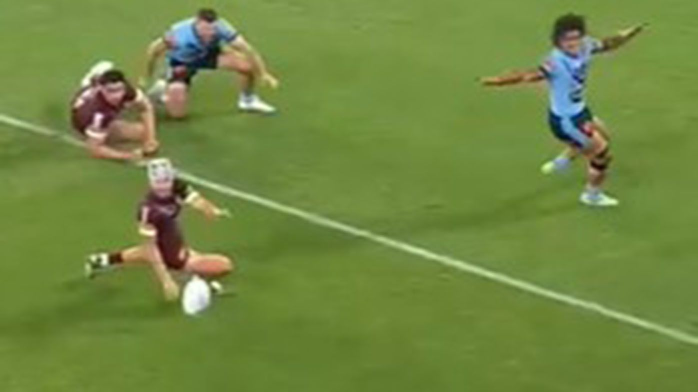 'Dodgy': NSW coach Brad Fittler fumes over ref's crucial non-call before Origin III try