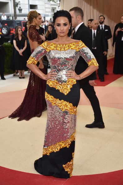 Demi Lovato attends the "Manus x Machina: Fashion In An Age Of Technology" Costume Institute Gala at Metropolitan Museum of Art on May 2, 2016 in New York City.