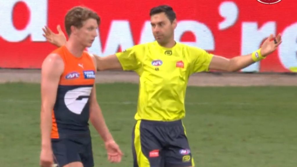 Dissent call divides AFL as costly decision bites GWS in loss to Carlton