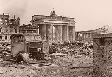 Which Allied power's forces captured Berlin in May 1945?