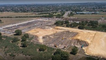 The site of Amazon Australia&#x27;s sort centre in Craigieburn, Melbourne.