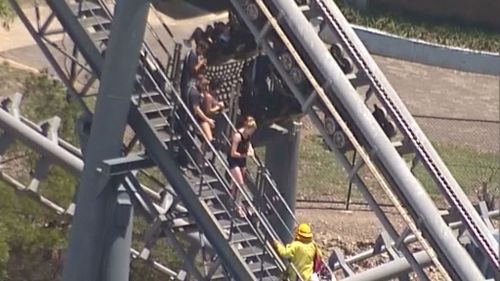 Patrons were left hanging for more than an hour. (9NEWS)