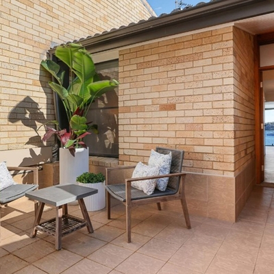 Brick apartment in Sydney's Manly overlooks the harbour and has its own private beach