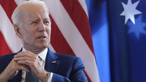 President Joe Biden answers questions on the U.S. debt limits ahead of a bilateral meeting with Australia's Prime Minister Anthony Albanese on the sidelines of the G7 Summit in Hiroshima, Japan, Saturday, May 20, 2023. 