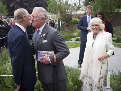 Prince Philip, Prince Charles, Camilla, Duchess of Cornwall and Prince Harry, 2013
