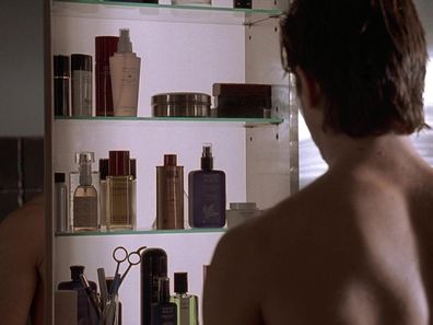 Patrick Bateman's grooming routine in American Psycho
