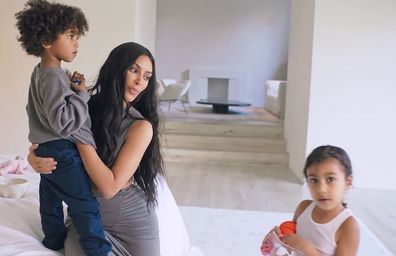 Kim Kardashian, North West and  Saint West, Chicago West in Vogue