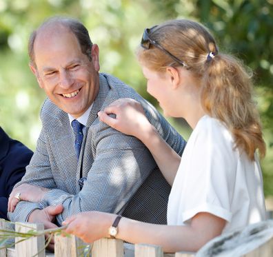 Prince Edward, Earl of Wessex and Lady Louise Windsor visit The Wild Place Project at Bristol Zoo on July 23, 2019 in Bristol, England. 