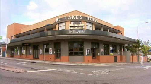 The alleged altercation occurred outside The Lakes Hotel. (9NEWS)