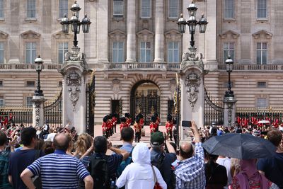 Now: Buckingham Palace