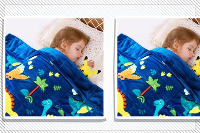 9PR: Dinosaur Weighted Blanket for Kids.