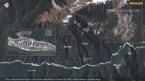 Chinese 'military bunkers' spotted along disputed border with