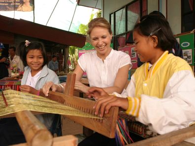 Livinia Nixon working with World Vision in Thailand following the 2004 tsunami.