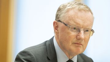 RBA Governor Dr Philip Lowe during a hearing at Parliament House in Canberra on Monday 28 November 2022. fedpol Photo: Alex Ellinghausen