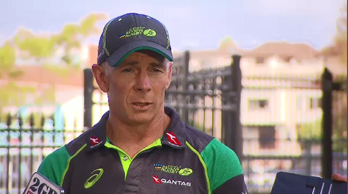 Australian Rugby Sevens head coach Andy Friend said it felt like the world stopped when he saw team captain James Stannard attacked in Sydney's eastern suburbs yesterday. Picture: 9NEWS.