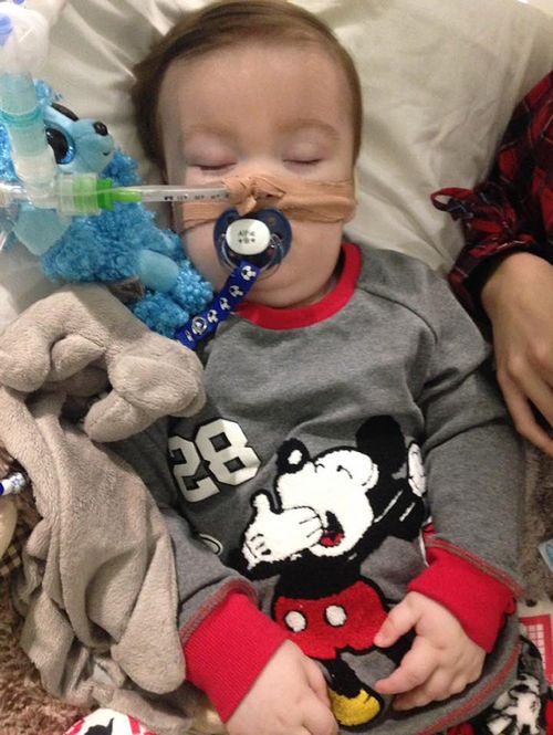 Terminally ill UK toddler Alfie Evans has died, aged just 23-months, after years of battling chronic seizures. Picture: AAP.