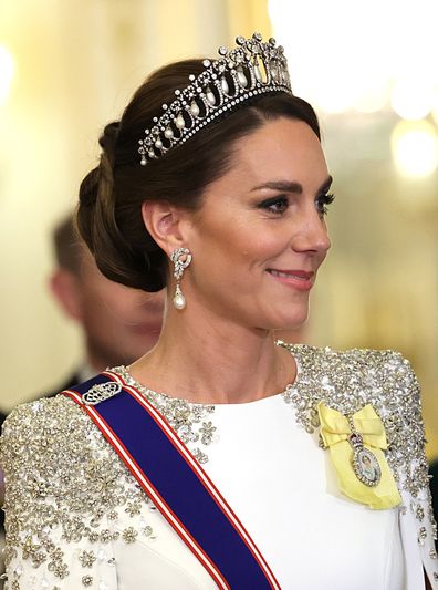 Kate Middleton Wears First Tiara as Princess of Wales at State Banquet