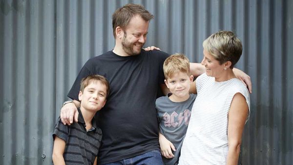 Jeremy Strode and family