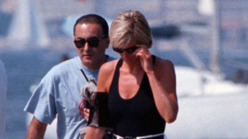 Dodi Fayed and Princess Diana in 1997. (AAP)