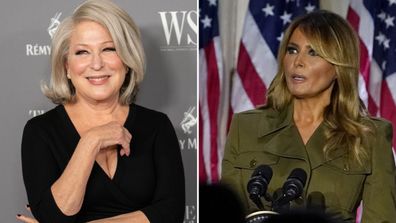 Bette Midler and Melania Trump