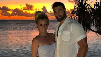 Britney Spears and Sam Asghari. 