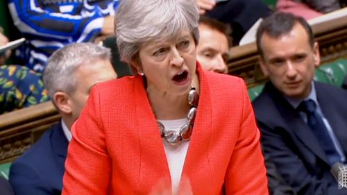 UK Prime Minister Theresa May addresses parliament ahead of significant vote.