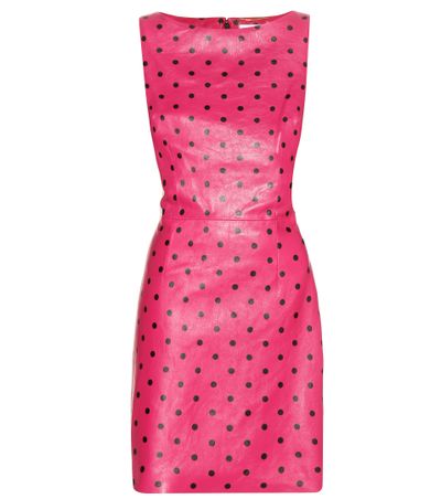 <a href="Saint Laurent polka dot" target="_blank">Leather dress, $2129, Saint Laurent at MyTheresa.com</a><br><br>