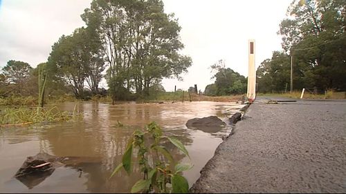 Flooding in Mullumbimby. (9NEWS)