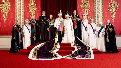 The Royal Family official coronation portrait