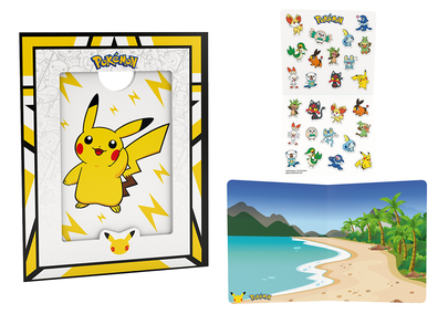 McDonald's Australia Pokemon Happy Meal picture frame and stickers