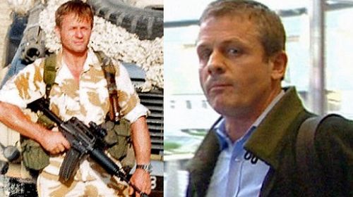 Former British soldier Philip Sessarego faked his own death in a bombing and reinvented himself as fiction writer Tom Carew. (Photos: Twitter).