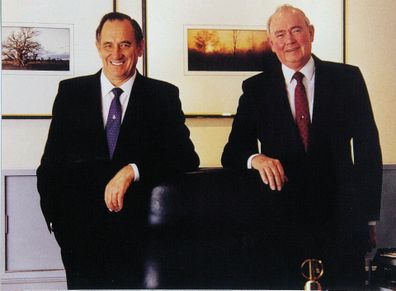 Jack and Bob Ingham in Liverpool, 1987