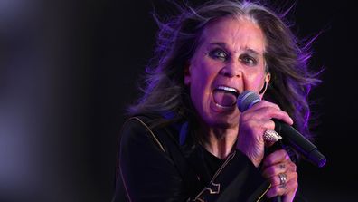 Ozzy Osbourne performs during half-time of the 2022 NFL season opening game between the Buffalo Bills and the Los Angeles Rams at SoFi Stadium on September 08, 2022 in Inglewood, California. 