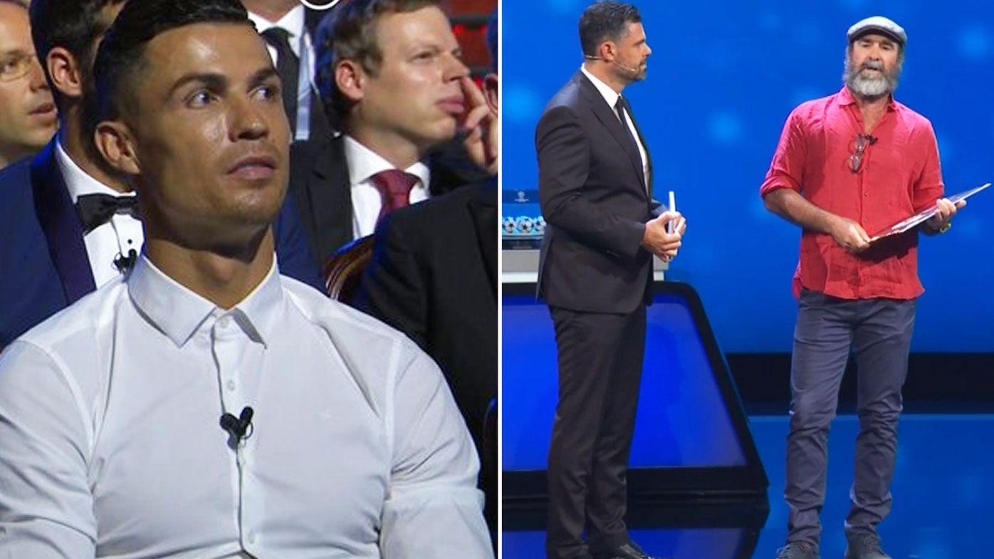 Ronaldo reacts to Cantona's stunnig speech