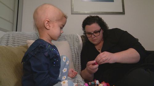 Elsie, who was meant to start pre-school this week, is now in the hands of the Women's and Children's Hospital after receiving a diagnosis that she has a brain tumour. The four-year-old's symptoms started on Anzac Say when she began vomiting on a daily basis. Her mother Emily said three GPs were unable to work out why.