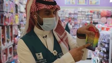 Saudi officials say they are seizing rainbow colored items because they &quot;promote homosexuality&quot;.