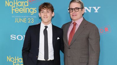 NEW YORK, NEW YORK - JUNE 20: James Wilkie Broderick and Matthew Broderick attend Sony Pictures' &quot;No Hard Feelings&quot; premiere at AMC Lincoln Square Theater on June 20, 2023 in New York City. (Photo by Dia Dipasupil/Getty Images)