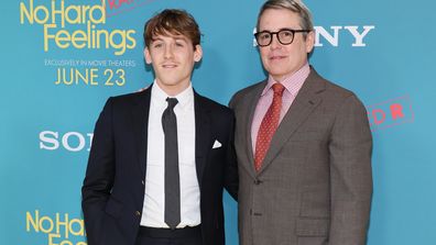 NEW YORK, NEW YORK - JUNE 20: James Wilkie Broderick and Matthew Broderick attend Sony Pictures' "No Hard Feelings" premiere at AMC Lincoln Square Theater on June 20, 2023 in New York City. (Photo by Dia Dipasupil/Getty Images)