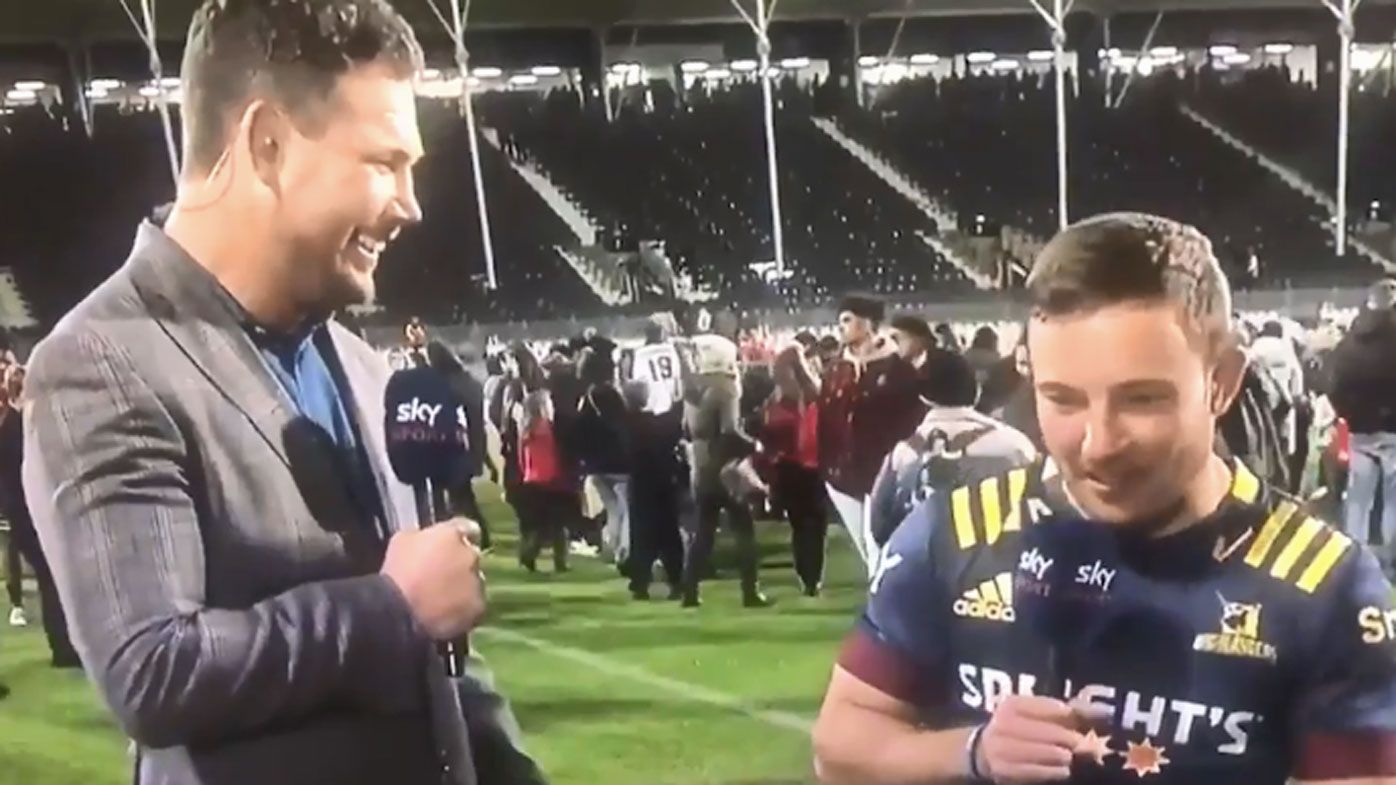 Sky Sports presenter Joe Wheeler apologises for offensive accent after Highlanders match