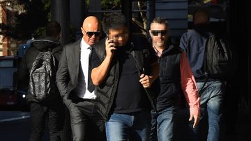 George Kyriakidis (left) outside court in August.