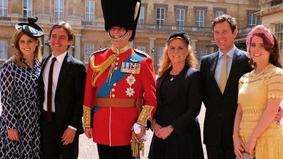 Princess Beatrice Edoardo Prince Andrew Fergie Jack Brooksbank Princess Eugenie