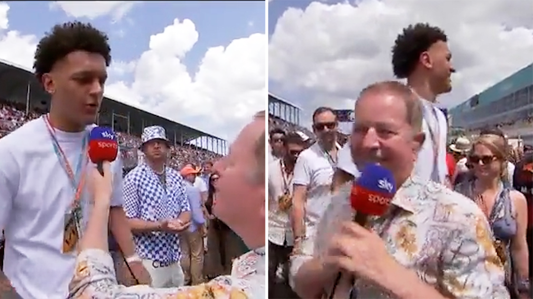 F1 commentator Martin Brundle caught in awkward live interview blunder