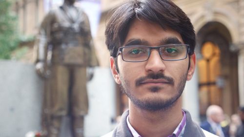 Pakistan-born Ahmedi Navid Ahmed, 23. (Ehsan Knopf/9NEWS)