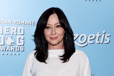 Shannen Doherty arrives at the 9th Annual American Humane Hero Dog Awards at The Beverly Hilton Hotel on October 05, 2019 in Beverly Hills, California. 
