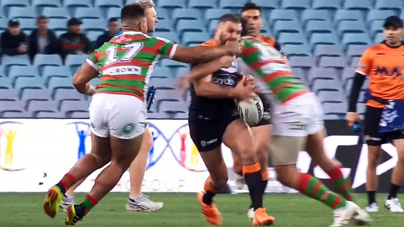 NRL: Sam Burgess placed on report for high-tackle on Robbie Farah