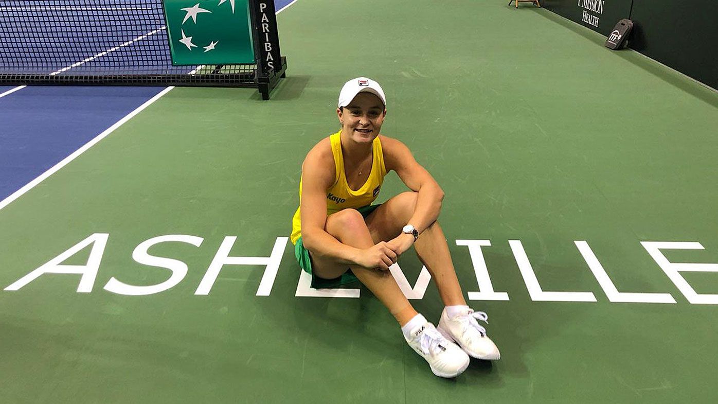 Australia defeat USA to make Fed Cup semi-final, Ash Barty plays starring role in Asheville
