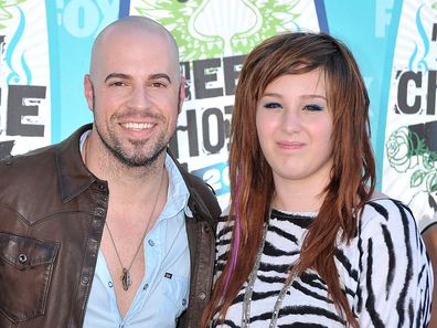 Griffin Daughtry, singer Chris Daughtry and Hannah Daughtry arrive at the 2010 Teen Choice Awards held at Gibson Amphitheatre, in Universal City. 