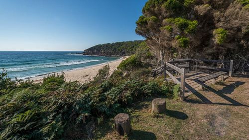 Terrace Beach, where the boy is believed to have suffered a cardiac arrest after was trapped under a sand dune.