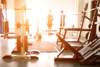 Bright light before
and during your workout